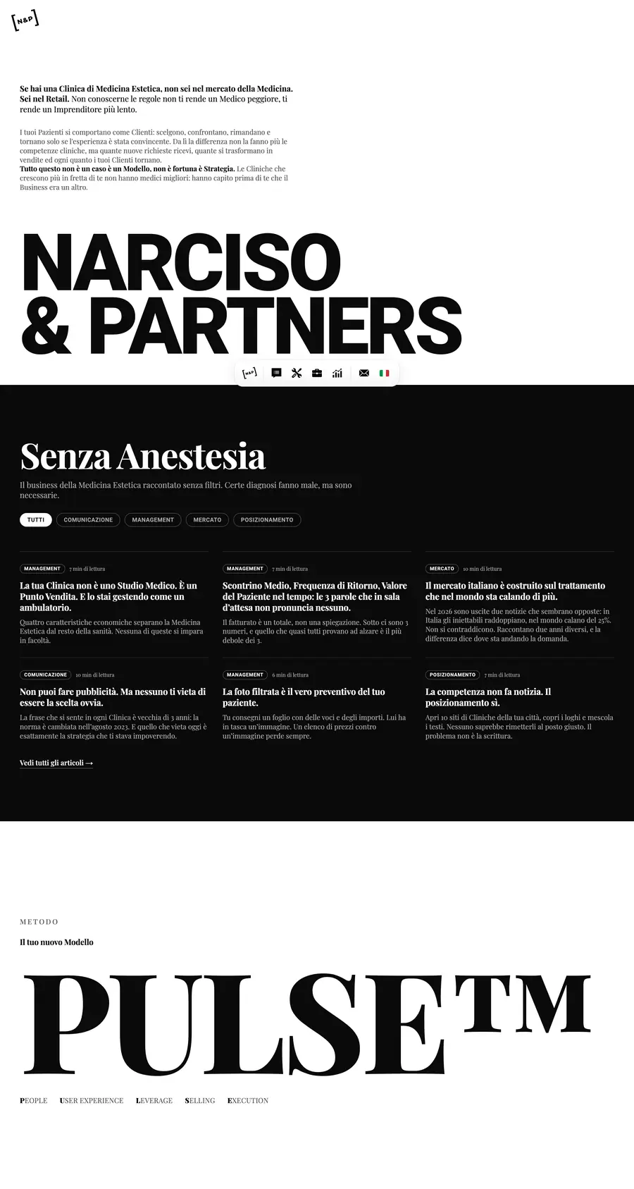 Homepage di narciso.partners